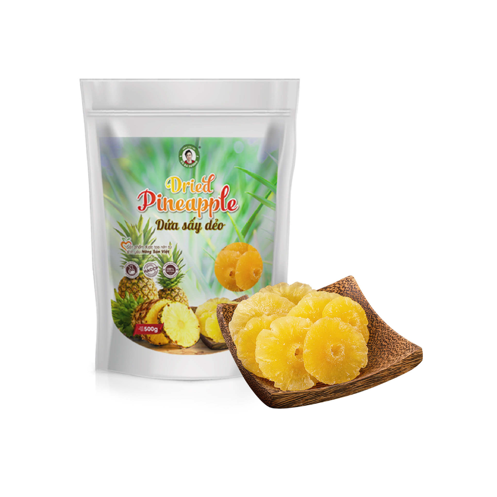 DỨA SẤY DẺO CÔ BA SƯƠNG 250 GRAM