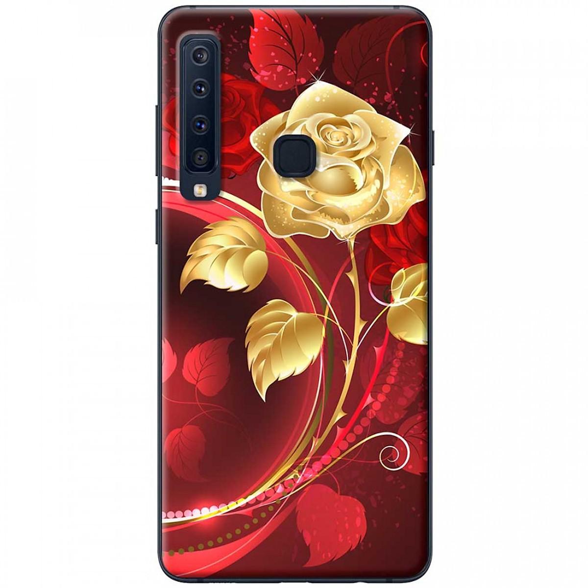 Ốp lưng dành cho Samsung Galaxy A9 mẫu Bình hoa hồng