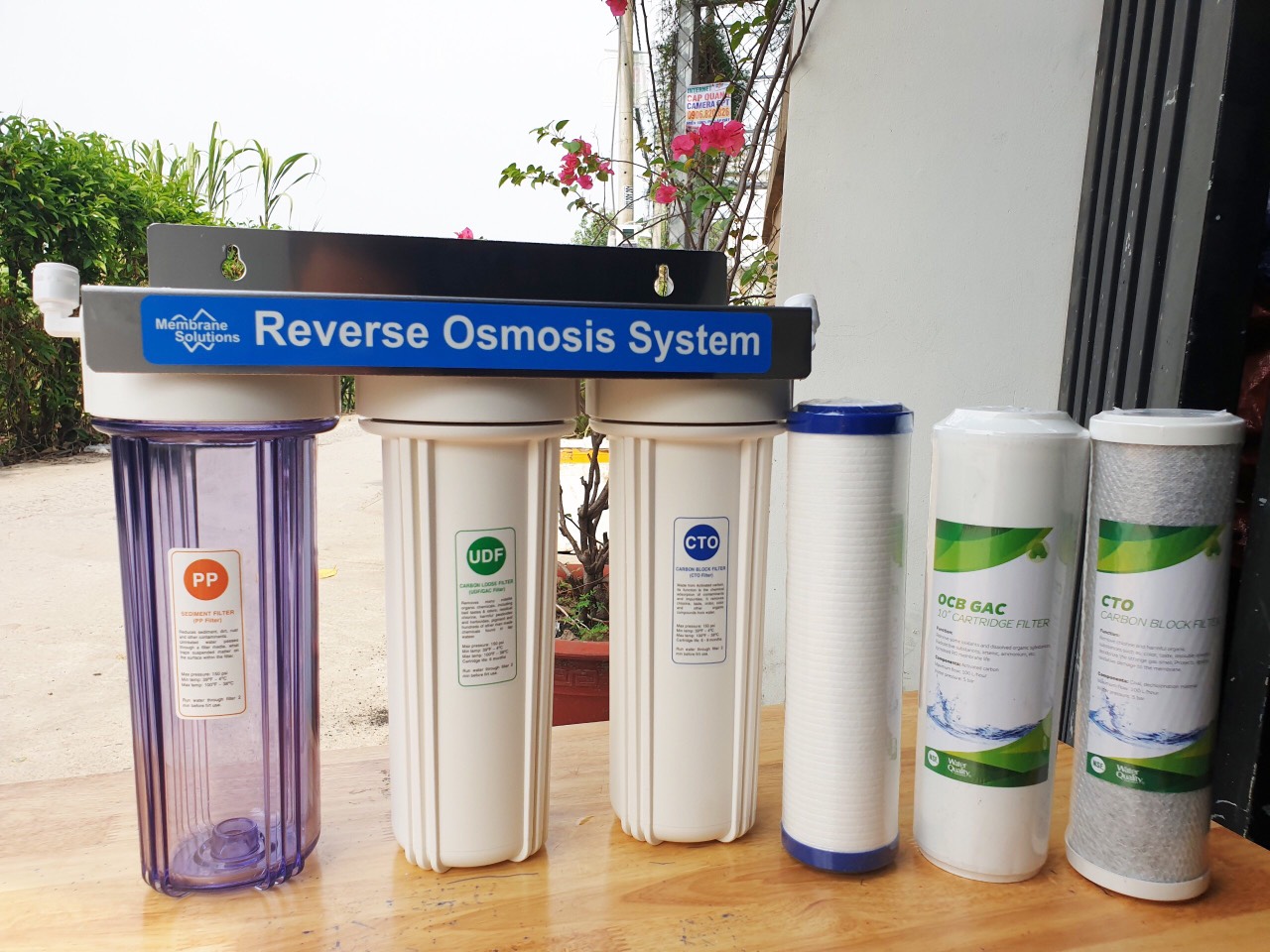 Bộ lọc nước thô đầu nguồn 3 cấp lọc MemBrane Solutions
