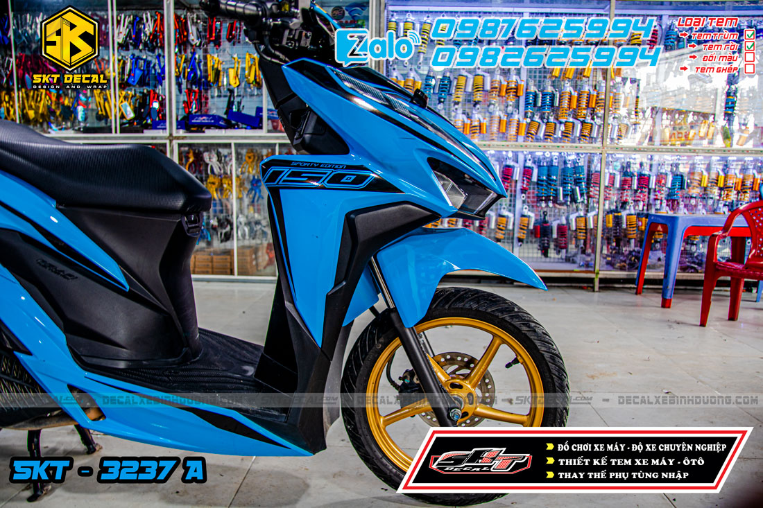 tem rời vario xanh đen