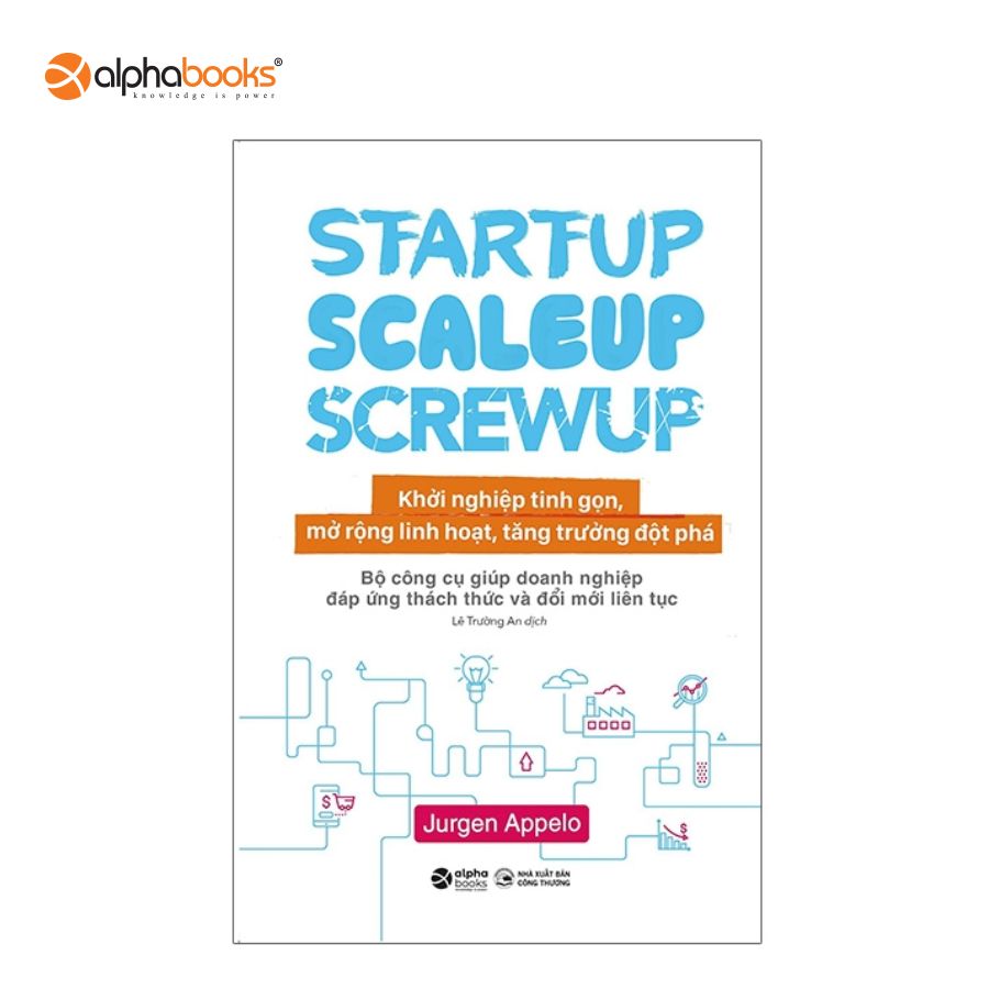 Sách Alphabooks - Khởi Nghiệp Tinh Gọn - Startup, Scaleup, Screwup