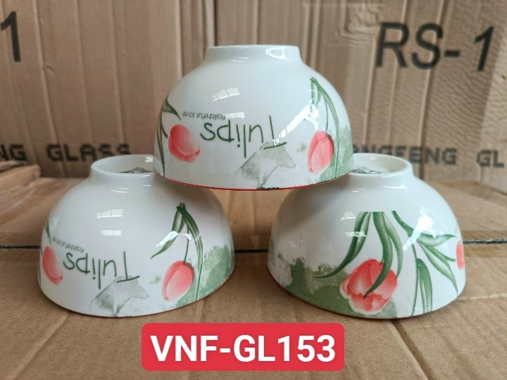 Combo 2 chén sứ trắng 11cm trắng, chén sứ họa tiết 11cm, chén hoa văn 4d nhiều mẫu