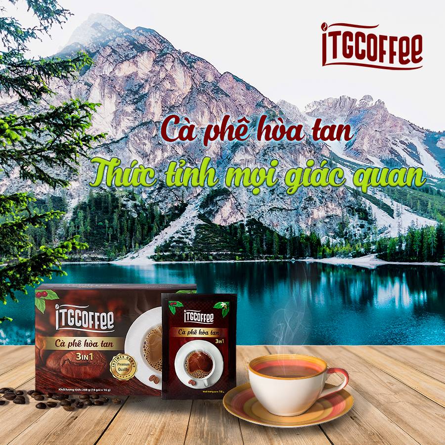 [HCM]Cà phê hòa tan ITGCOFFEE 3in1 ITG COFFEE INSTANT COFFEE.