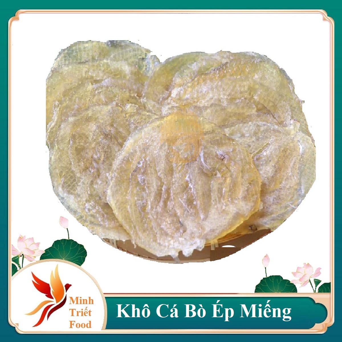 500gr KHÔ CÁ BÓNG BÒ ÉP MIẾNG CAO CẤP THƯỢNG PHẨM MINH TRIẾT