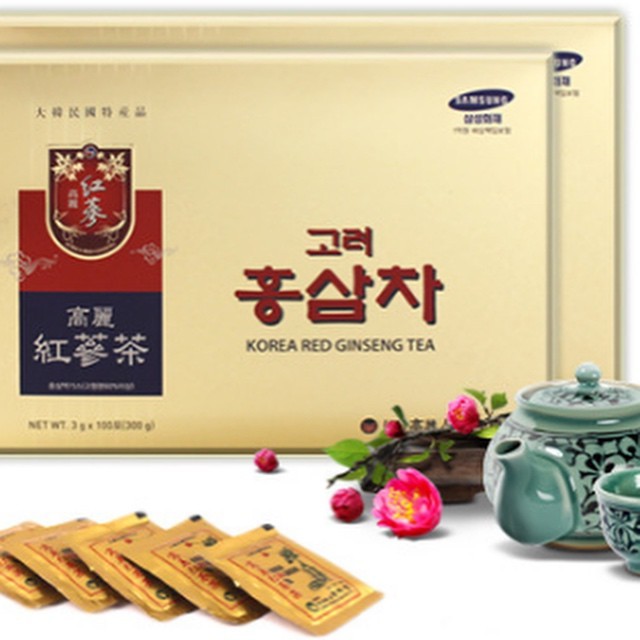 [Chính Hãng] Trà Hồng Sâm Hàn Quốc Korea Red Ginseng Tea hộp (3g x 100 gói)
