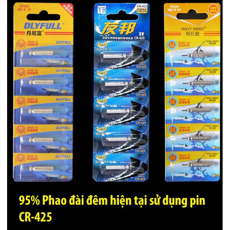 Pin điện tử cr-425 chuyên lắp phao câu đài câu đêm pin-cr-425