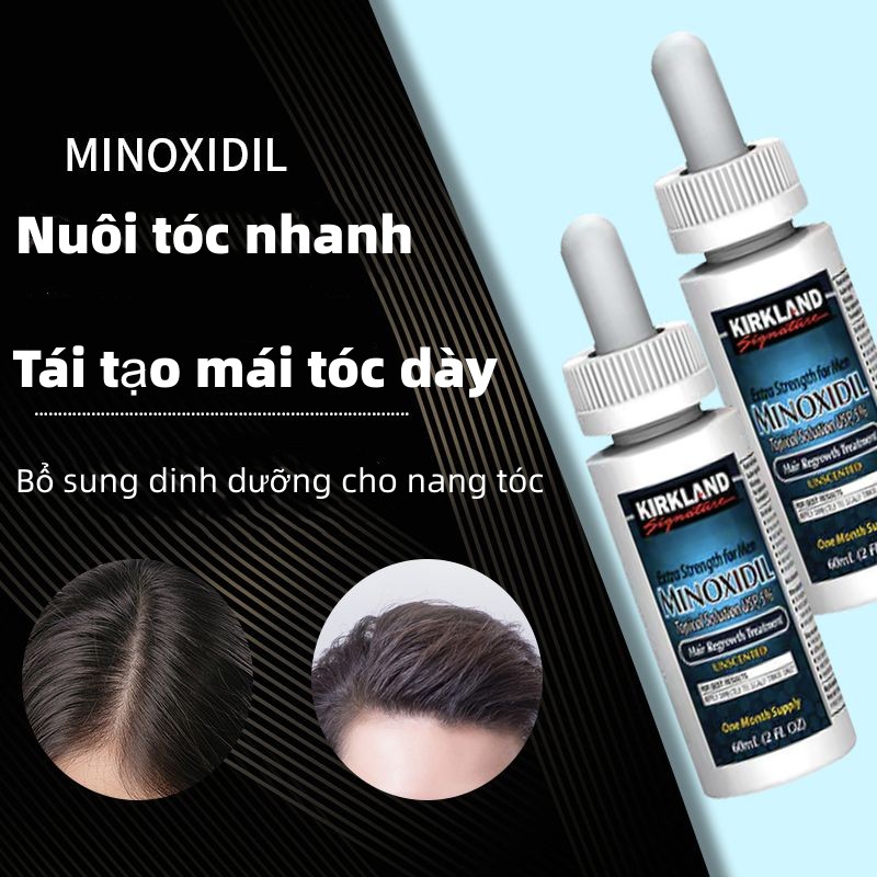 Minoxidil 5% và sản phẩm hỗ trợ mọc râu, tóc
