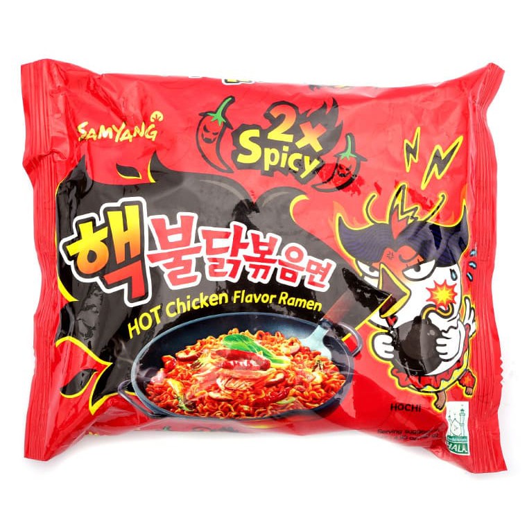 Mì cay Samyang siêu cay X2 Hàn Quốc [lốc 5 gói]