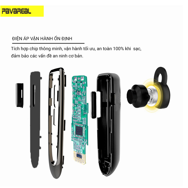 [HCM]Tai Nghe Bluetooth Cao Cấp PAVAREAL BT89 (Chống Khử Âm Ồn Khi Chạy Xe)