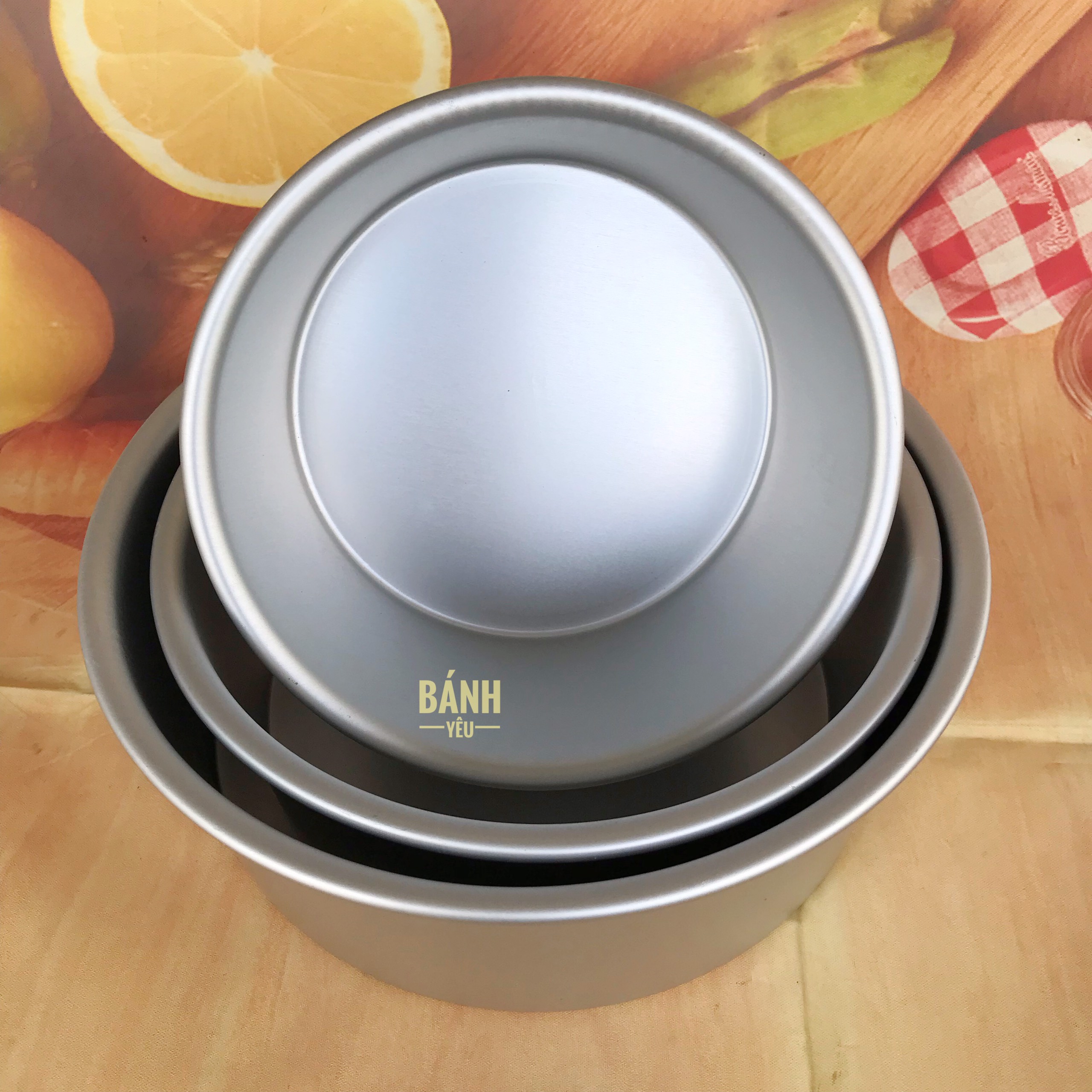Khuôn bánh Nhôm Tròn Đáy Liền Đúc