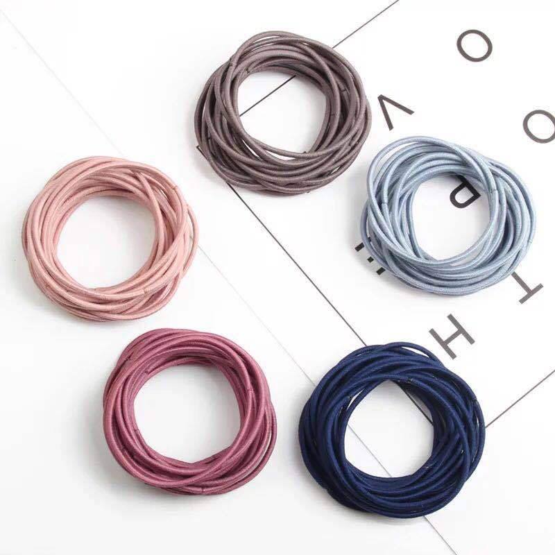 Chun buộc tóc-sét 100 chun buộc tóc nhiều màu