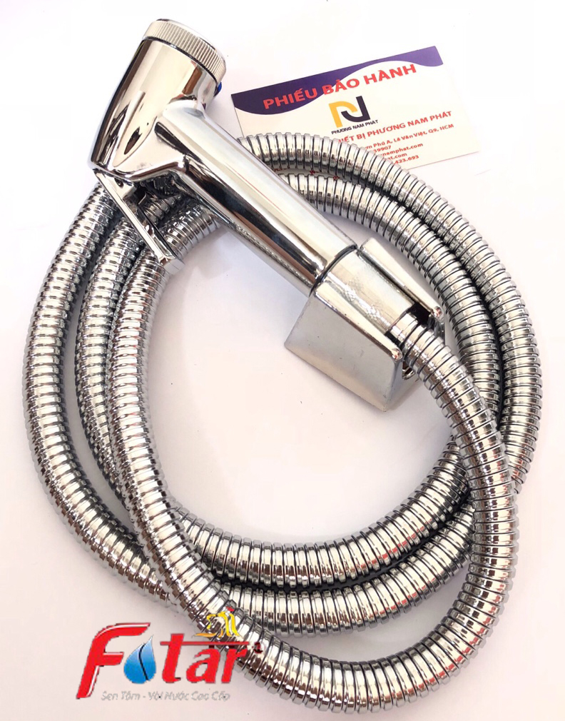 ĐẢM BẢO NƯỚC MẠNH Bộ Vòi Xịt Vệ Sinh Xịt Bồn Cầu và Dây và Cài đủ bộ VX23 XỊT XI CÒ CÓ RĂNG CƯA lớp xi dày 3 lớp đẹp sáng bóng độ bền cao