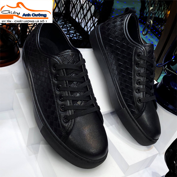 Giày nam thể thao sneaker Anh Cường trắng đẹp bata cổ cao cho học sinh đi học đi làm cao cấp Mã SVR-1