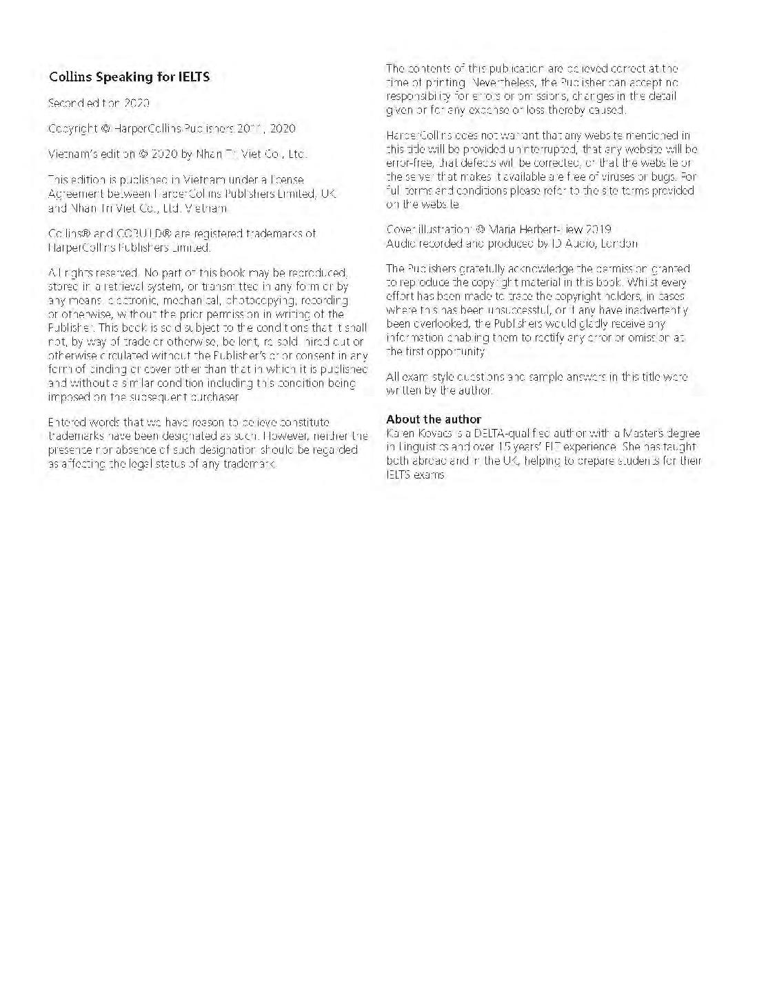 Sách Fahasa - Collins Speaking For Ielts - 2ND Edition (Kèm CD)