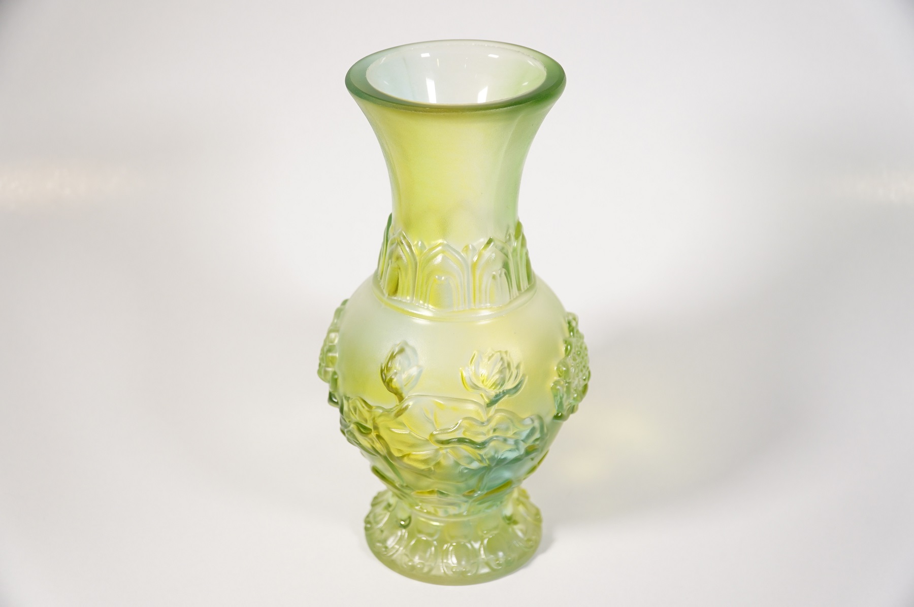 Bình hoa lưu ly xanh ngọc bích thờ cúng cao cấp - Nhiều cỡ