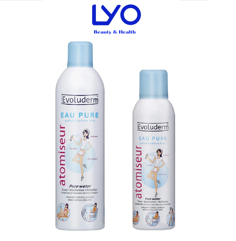 Xịt Khoáng Evoluderm Atomiseur Eau Pure Spray Mist Lyo.vn