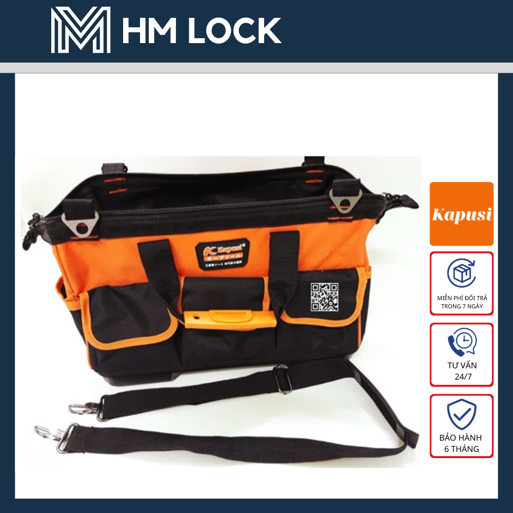 13"/ 33CM TÚI ĐỰNG ĐỒ NGHỀ DỤNG CỤ KAPUSI - CÓ KHẢ NĂNG CHỐNG NƯỚC - HÀNG CHÍNH HÃNG - HM LOCK