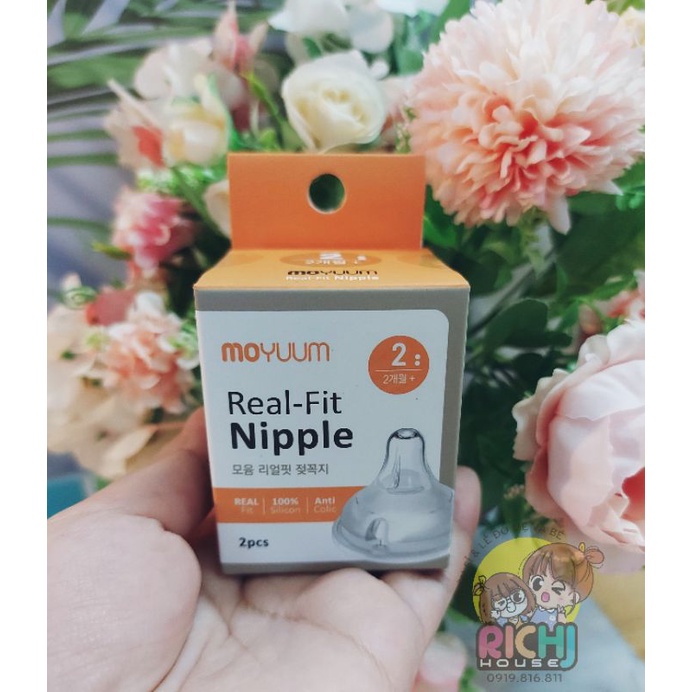 (Lẻ) Núm ti Moyuum (không hộp)