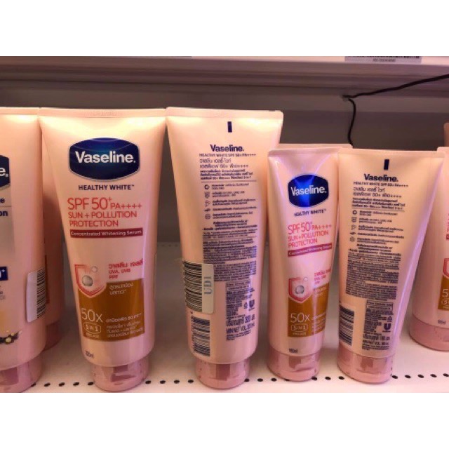 Dưỡng thể trắng da Vaseline 50x SPF50++ 320ml Thái lan