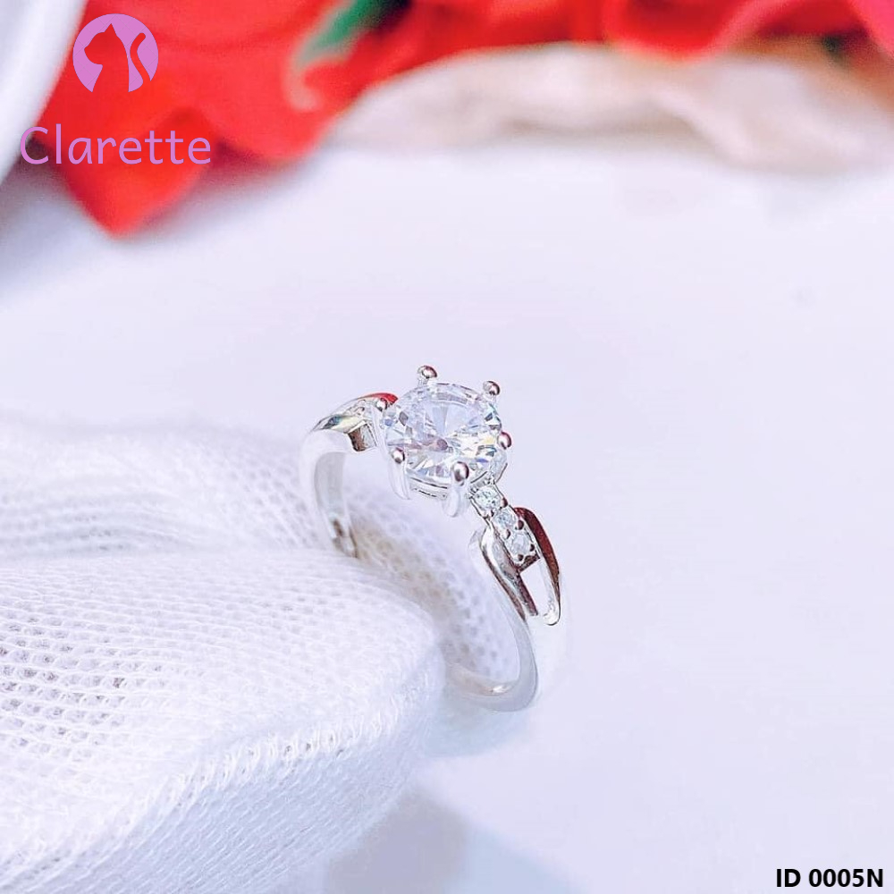 Nhẫn bạc đính đá Clarette 0005N