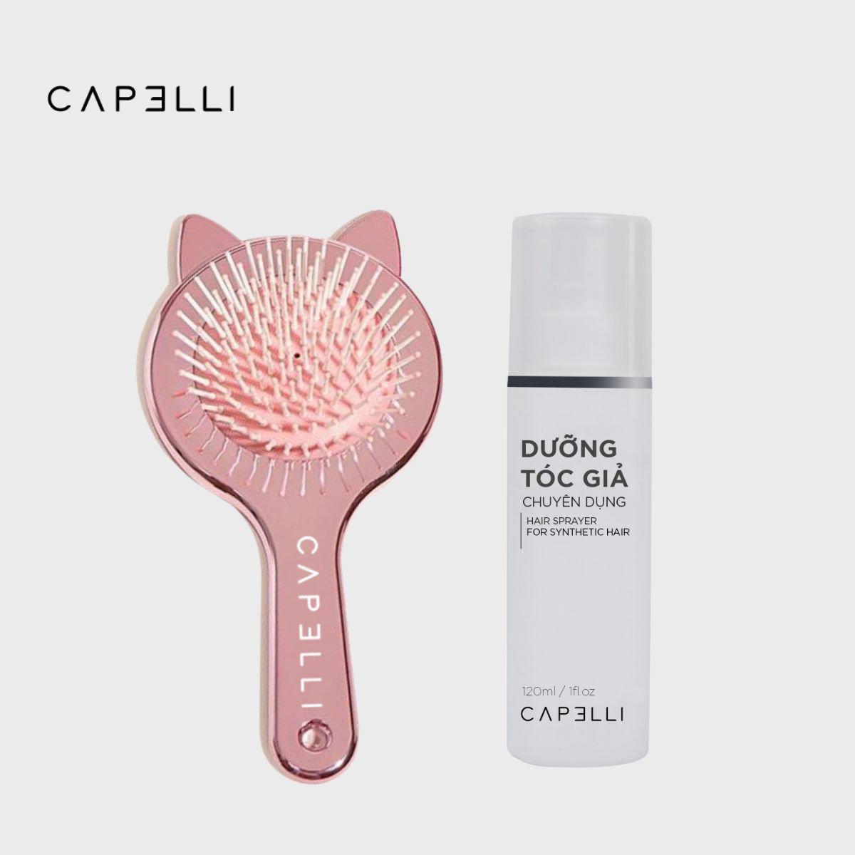 Lược Răng Thưa CAPELLI Gỡ Rối Tóc Hình Tai Mèo