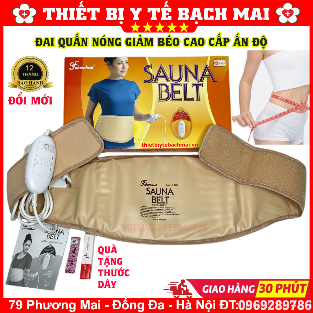 Đai Quấn Nóng Giảm Mỡ Bụng Sauna Belt [ Ấn Độ Bảo Hành 01 Năm Đổi Mới]
