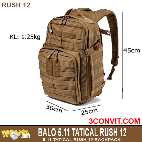 Balo phong cách chiến thuật 5.11 Tactical Rush 12