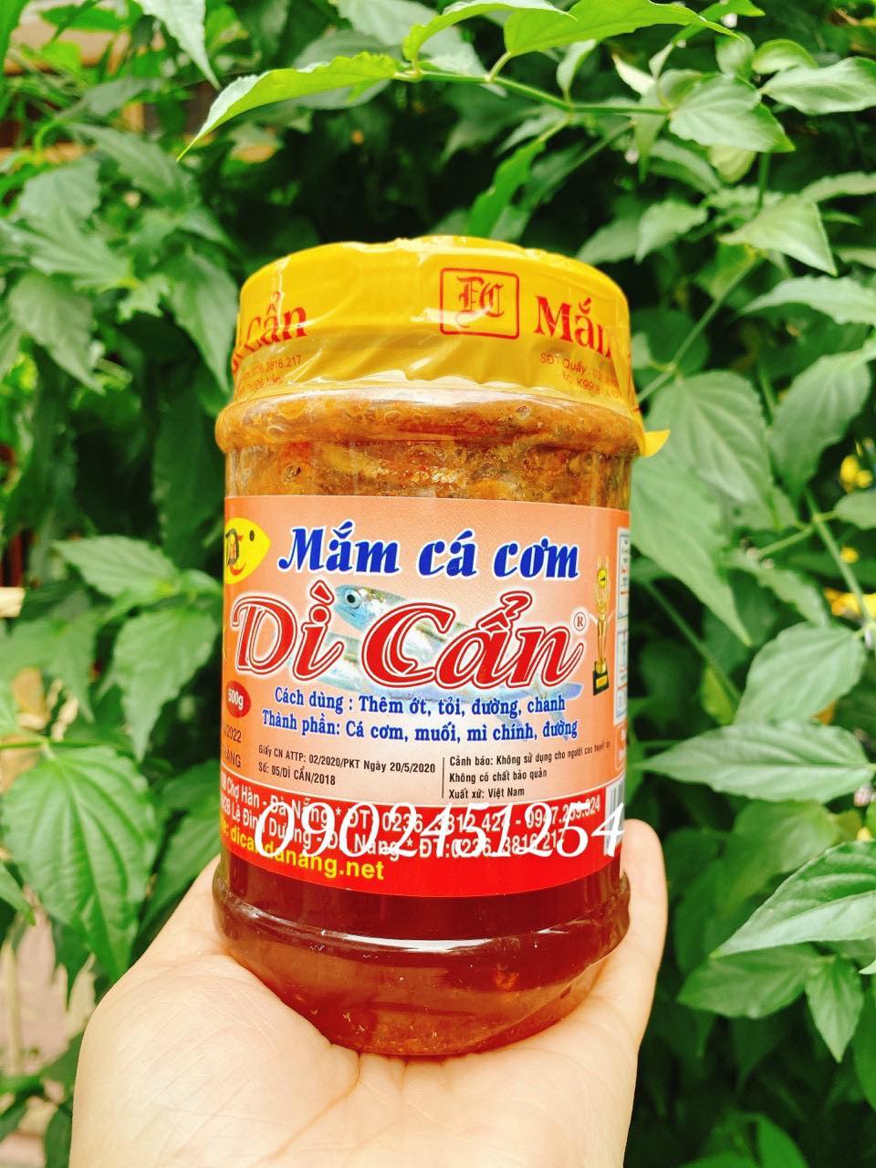 HCM - Mắm Cá Cơm Dì Cẩn Đặc Sản Đà Nẵng hủ 500g