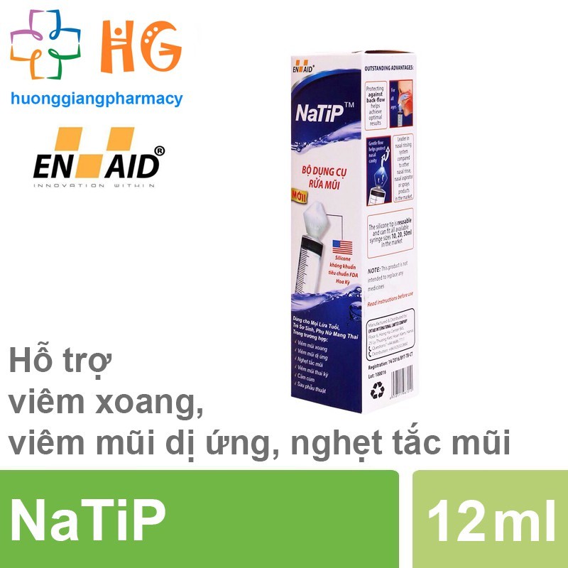 Dụng cụ rửa mũi NaTip (Bộ 12ml)