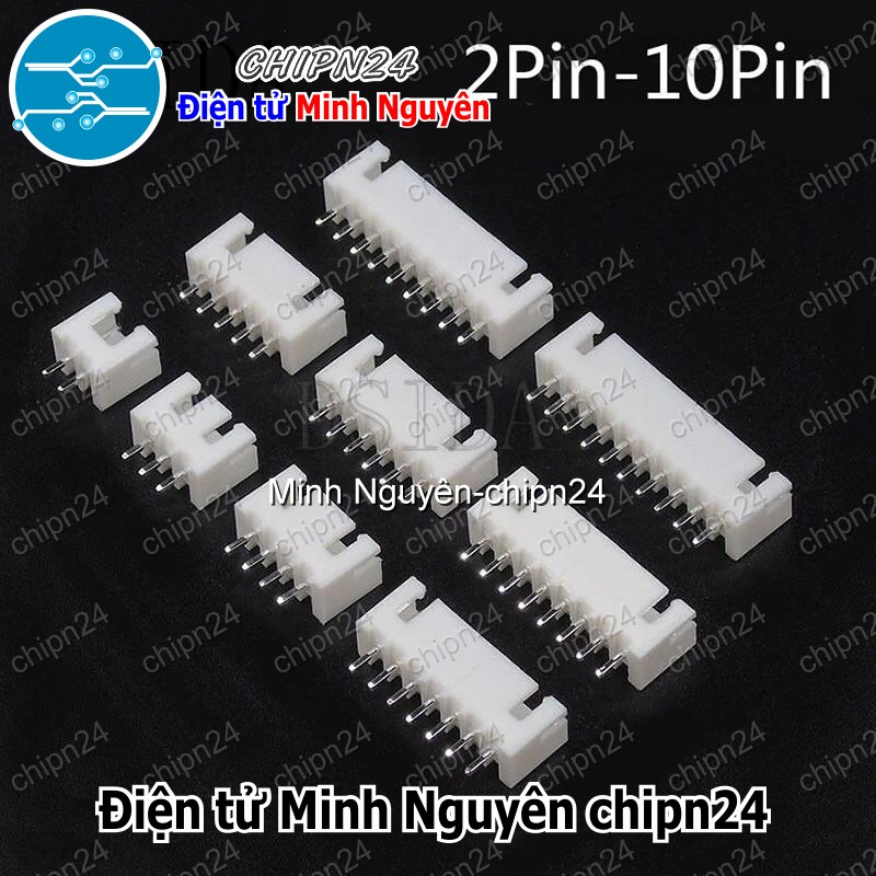 [10 cái] (F297-298) Header XH2.54 Đực Thẳng (2P/3P/4P/5P/6P/7P/8P/9P/10P/11P/12P/14p) - [Chọn Loại] - HHH.00045