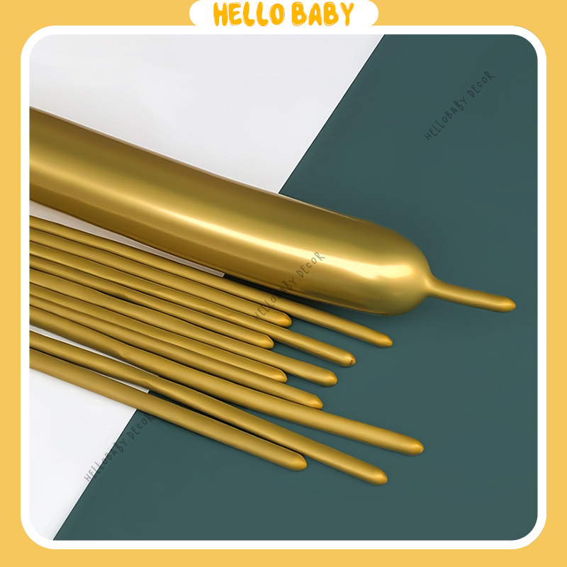 Bóng giun - bóng dài màu Chome vặn hình nghệ thuật trang trí sinh nhật - sự kiện - bóng tạo hình