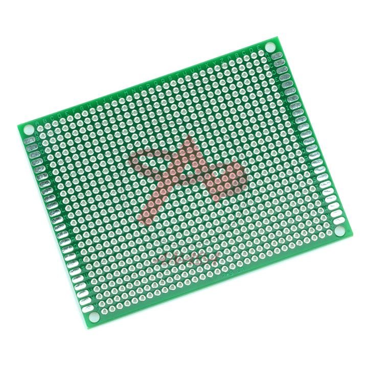 Pcb đục lỗ 7x9cm 2 mặt phủ xanh loại tốt