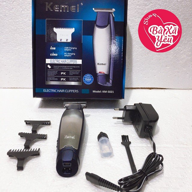Tông đơ bấm, chấn viền cho đường viền sắc nét kemei km-5021