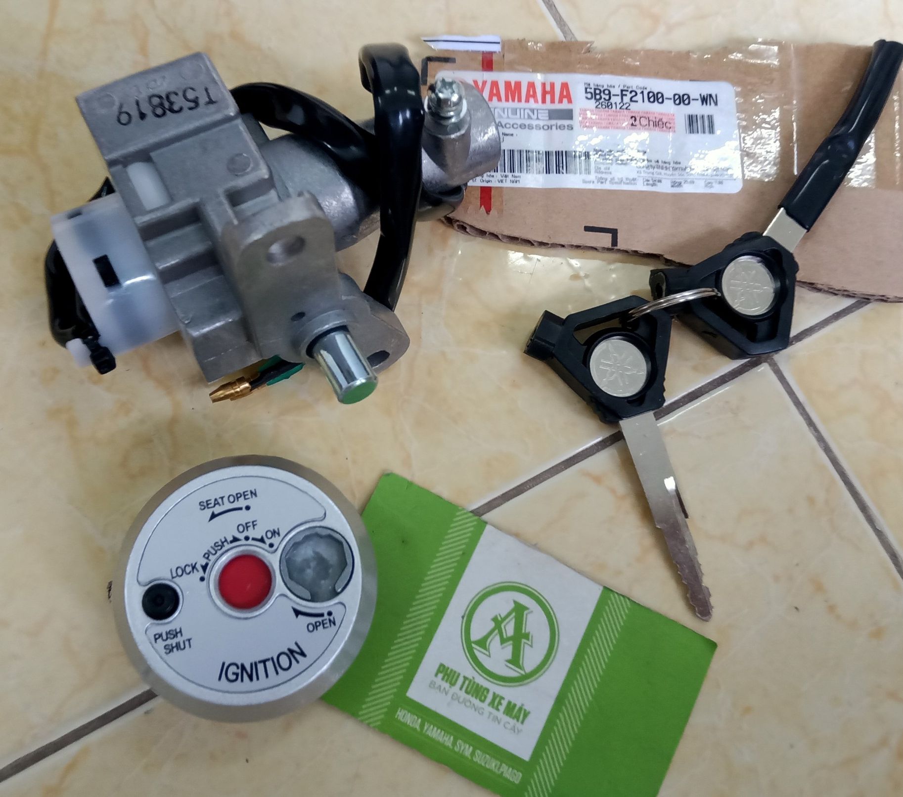 Bộ ổ khoá điện xe máy dành cho Yamaha Luvias