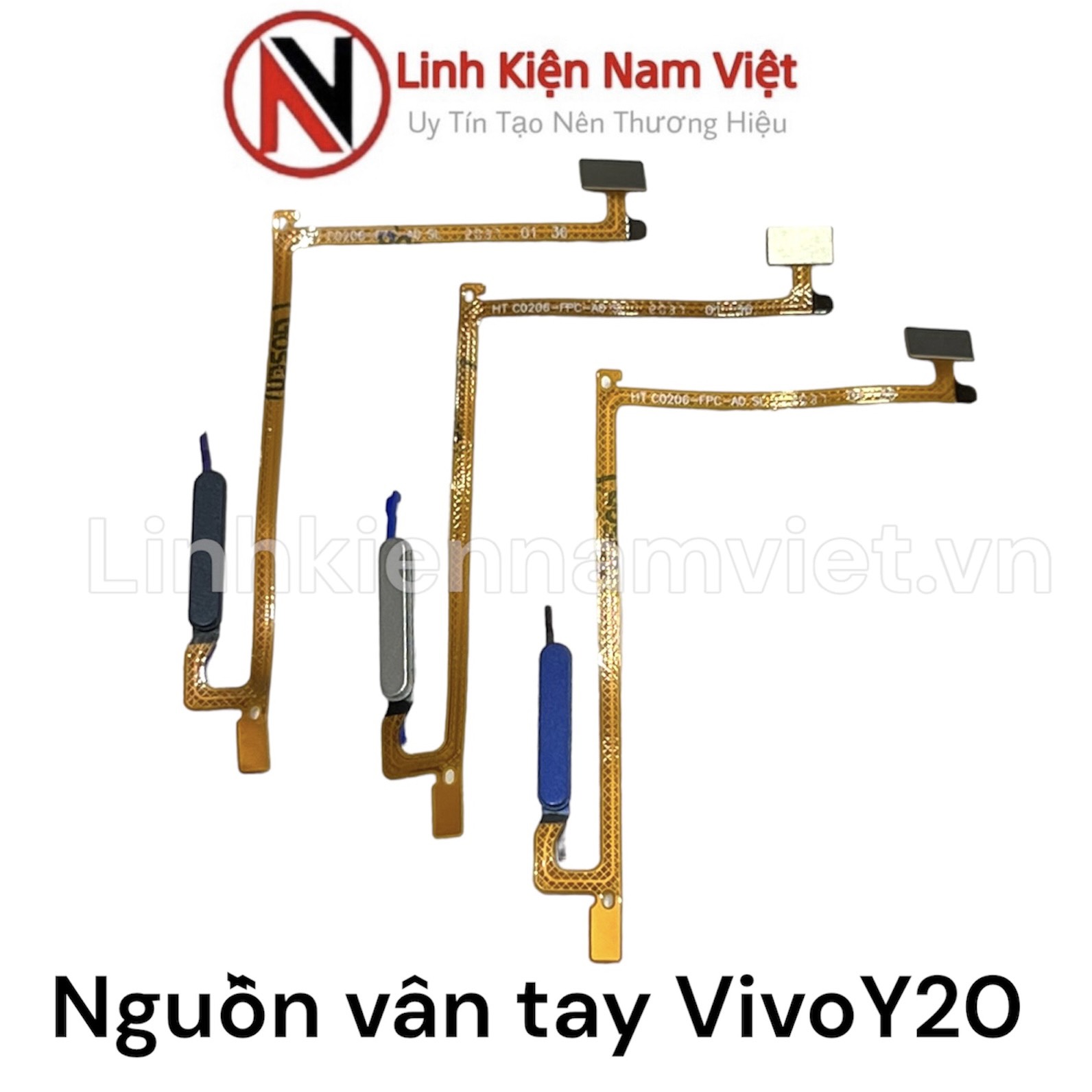 Dây nguồn vân tay Vivo Y20 (trắng , xanh dương, xanh đen)
