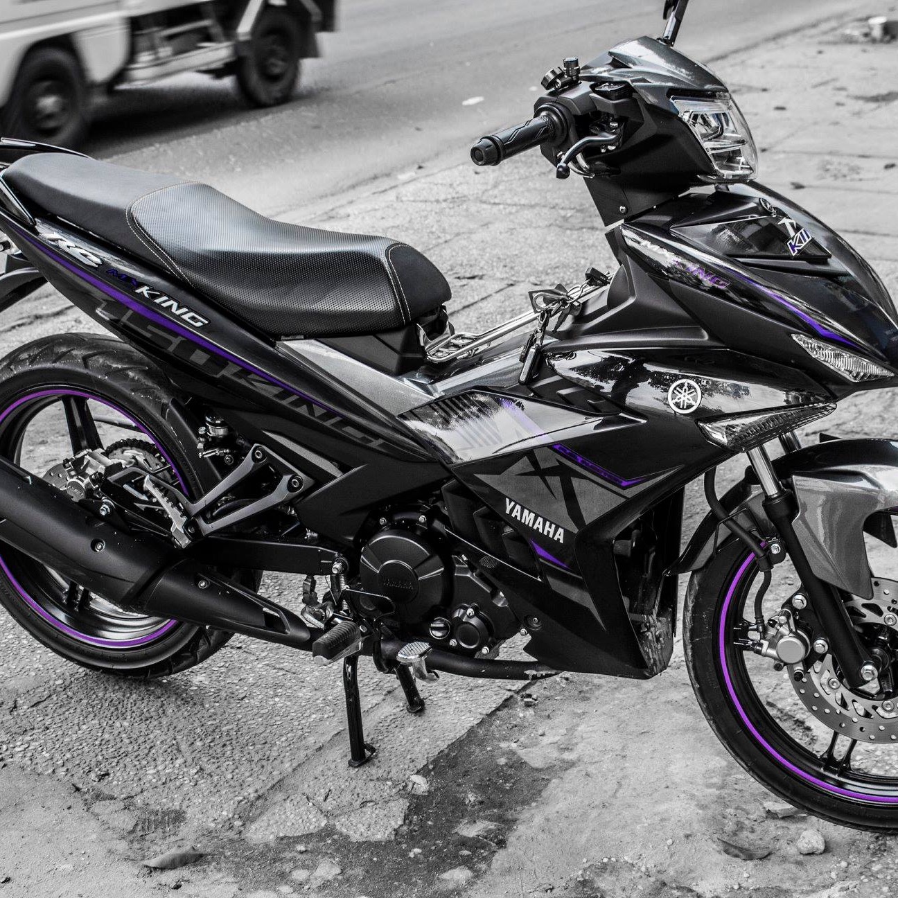 Tem rời dán xe ex 150 Mxking chỉ xanhdecal CROM