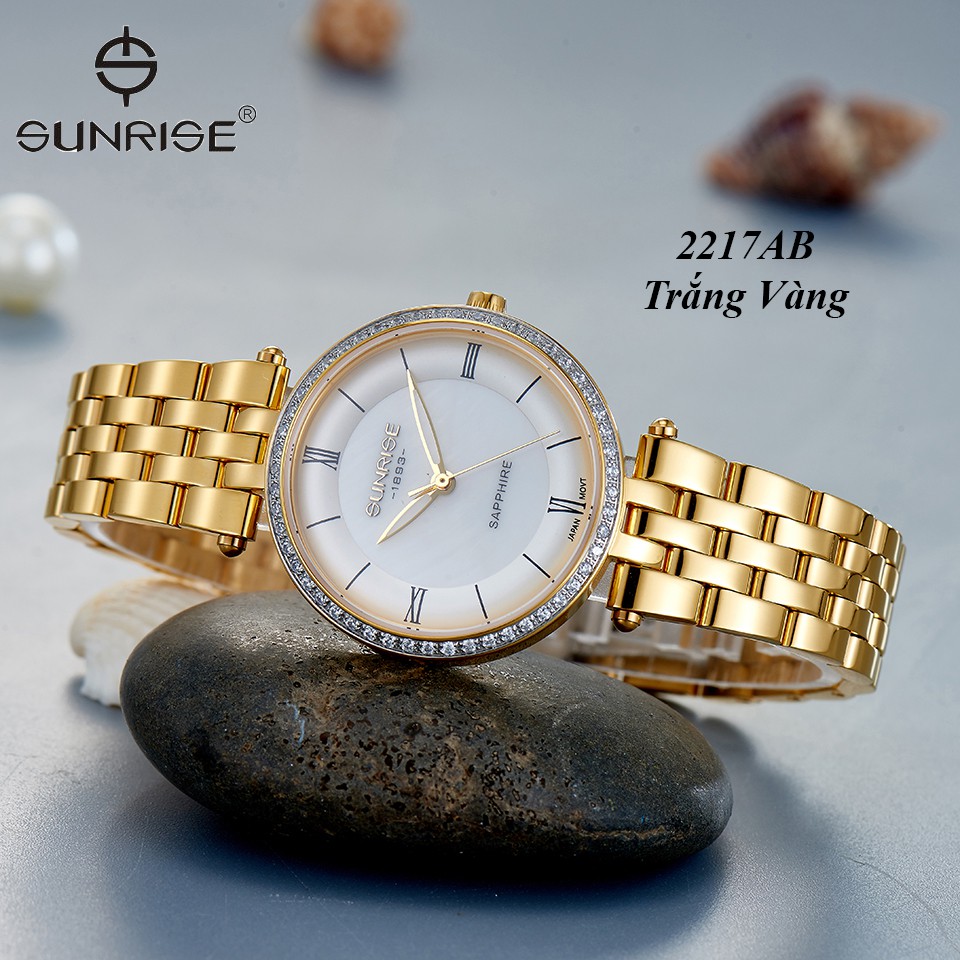 [HCM]Đồng hồ nữ SUNRISE 2217AB Chính hãng