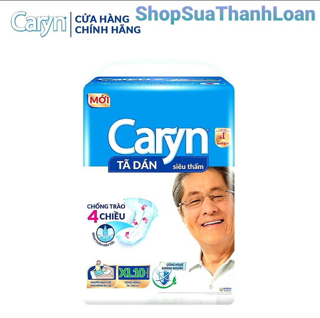 Tã Dán Người Lớn Caryn Siêu Thấm Size XL - 10 miếng
