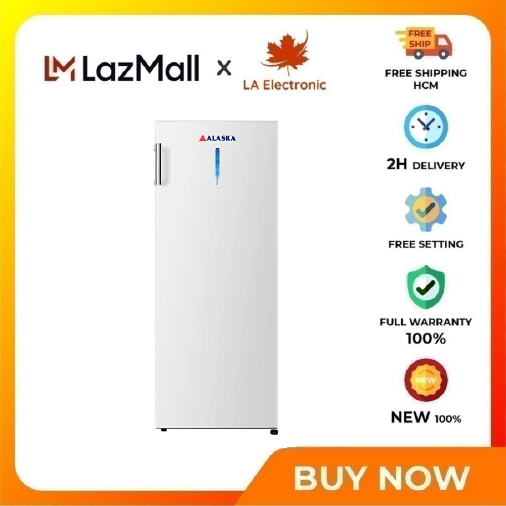 Tủ đông đứng Alaska 210 lít IF-215 - Miễn phí vận chuyển HCM - Thiết kế dạng đứng, cửa trước Động cơ bền bỉ và êm ái Nút điều khiển dễ dàng thao tác