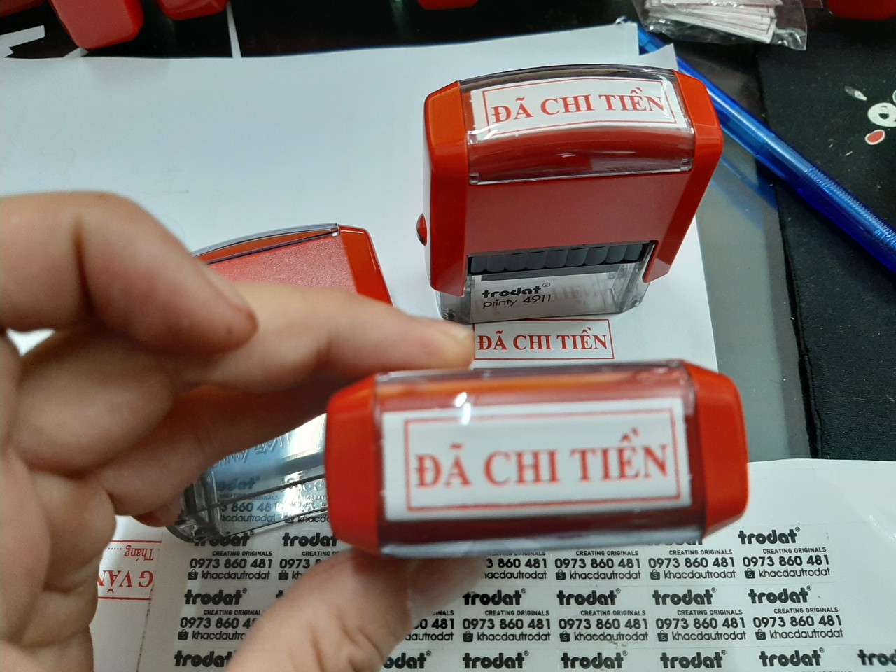 Con dấu ĐÃ CHI TIỀN Trodat 4911 (Loại tốt)