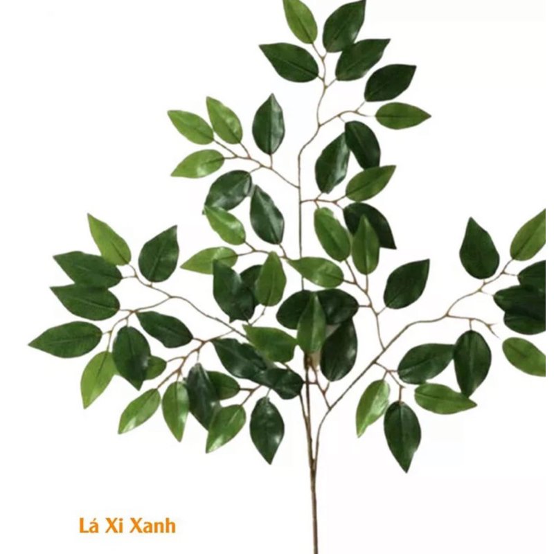 Cành lá Si giả- Combo 12 cành (1 bó)