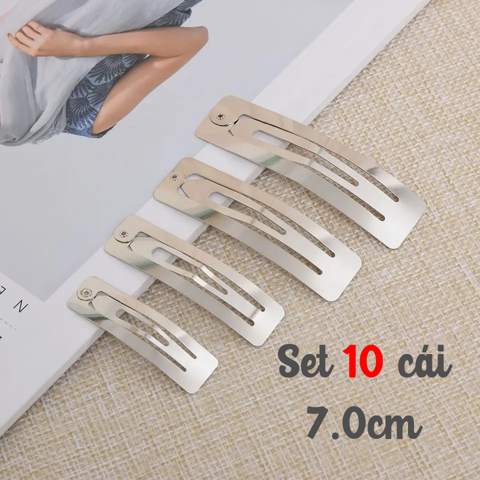 10 Cái Phôi Kẹp Tóc Vuông Làm Kẹp Tóc Handmade