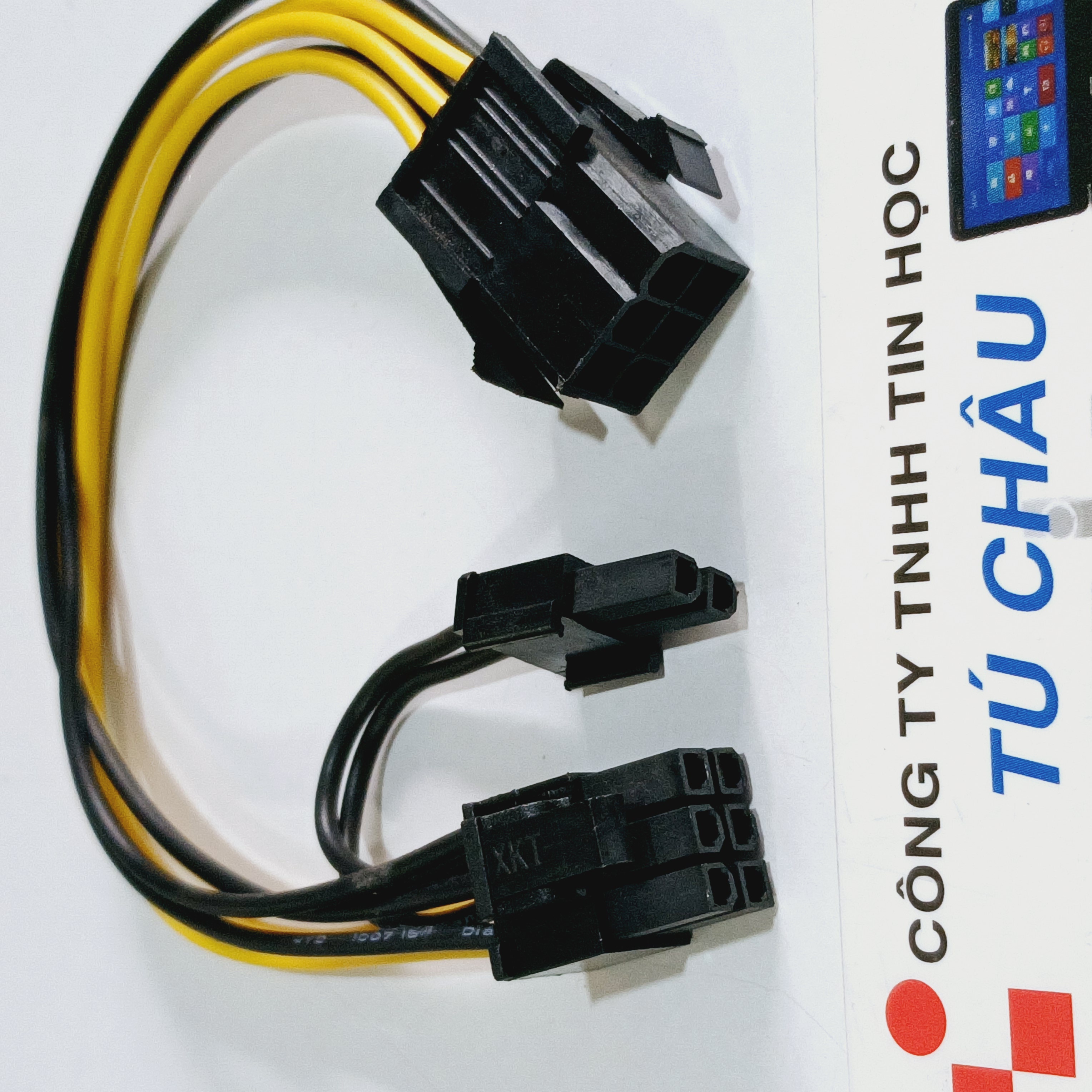 Cáp chuyển nguồn 6 pin ra 8 pin hoặc nối dài nguồn 6 pin / dài 20cm