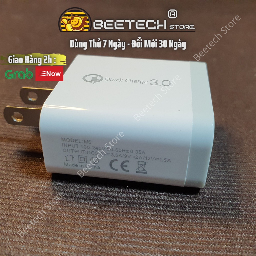Củ sạc 18w cho iPhone cổng USB, Cốc sạc nhanh iPhone  - Beetech