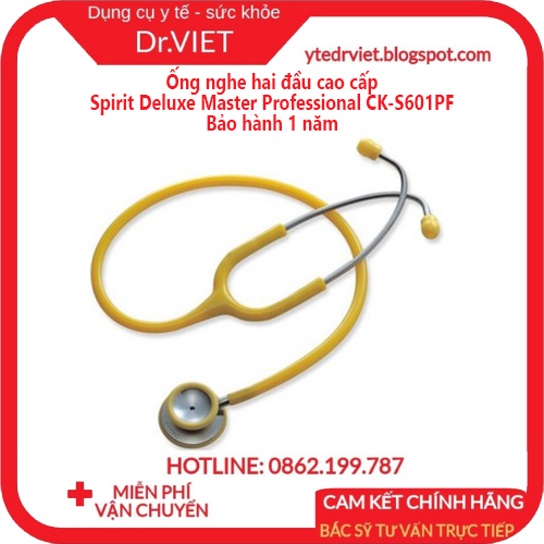 Ống nghe hai đầu cao cấp Spirit Deluxe Master Professional CK-S601PF