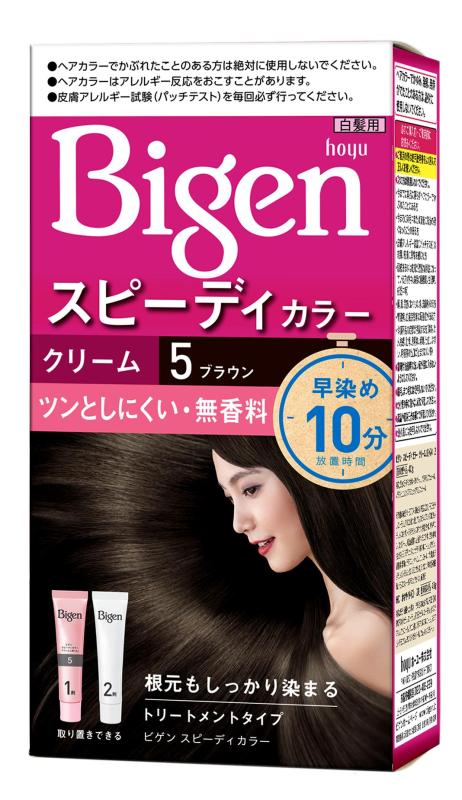 [Nhập khẩu Nhật Bản] Thuốc nhuộm tóc phủ bạc dạng kem Bigen Speedy Color Cream 80ml
