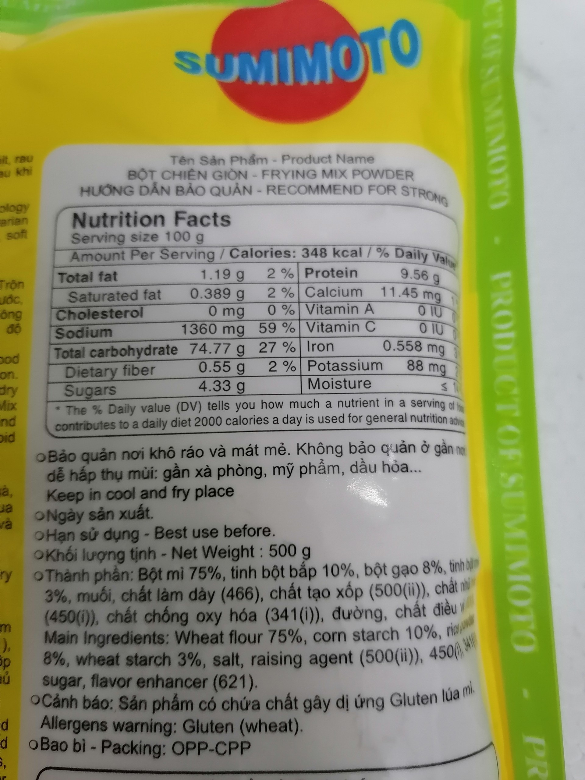 [500g] BỘT CHIÊN GIÒN [VN] PANKO Frying Mix Powder (halal) (btn-hk)