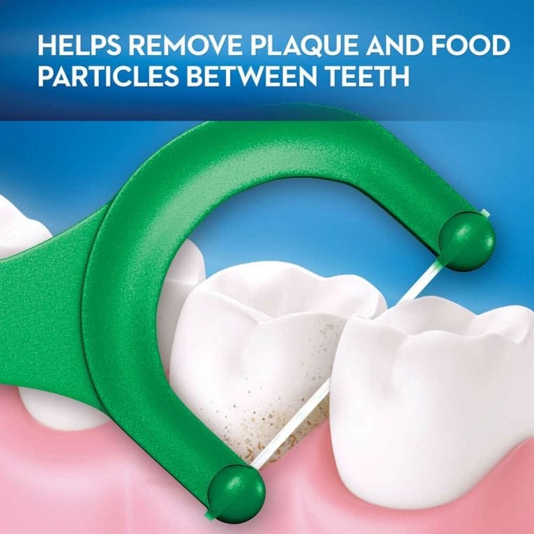 Tăm chỉ nha khoa Oral-B Glide with Scope Outlast Floss Picks Mint 75 cái Hàng Mỹ Loại bỏ hiệu quả Mảng bám Mảnh thức ăn giữa các kẽ răng