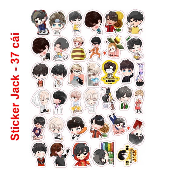 Sticker/ Hình dán Jack_ Phương Tuấn J97 (Random)