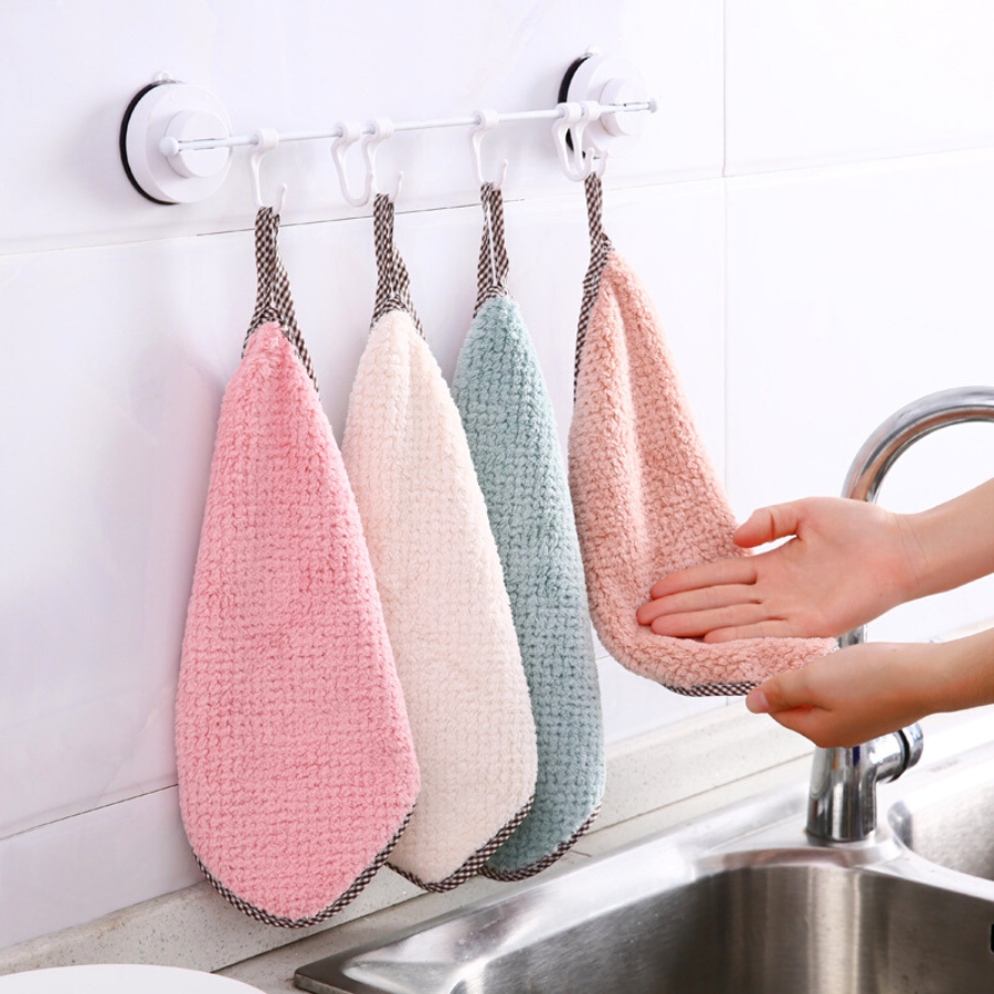 Khăn Lau Nhà Bếp Đa Năng 2 Mặt Siêu Thấm Hút size 20x20cm